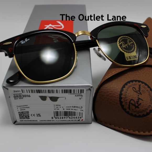 Model Display RayBan Clubmaster Green G15 RB3016 Tortoise - Picture 14 of 16